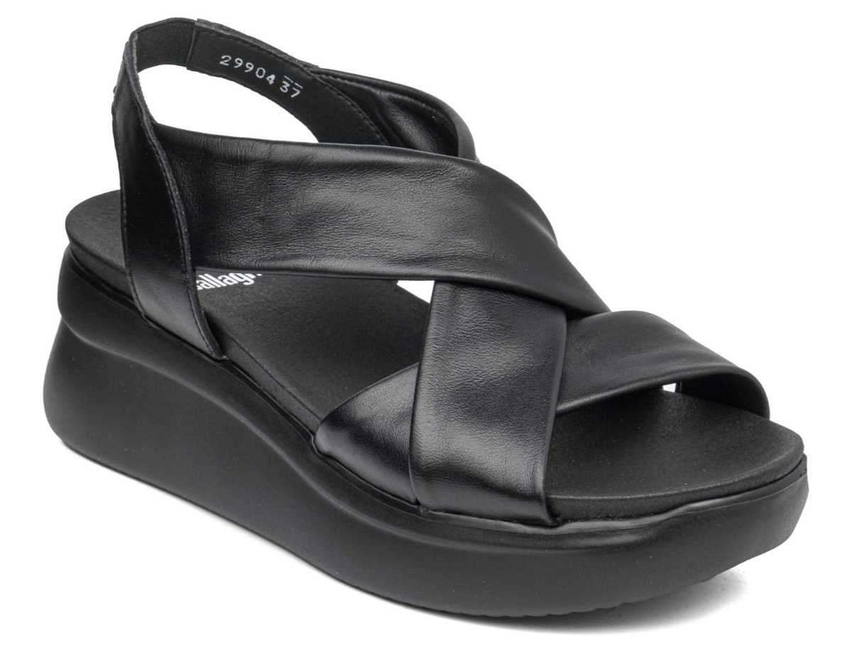 Sandalias de Plataforma Callaghan 29904 Llana Mujer Negros | AJD773OX