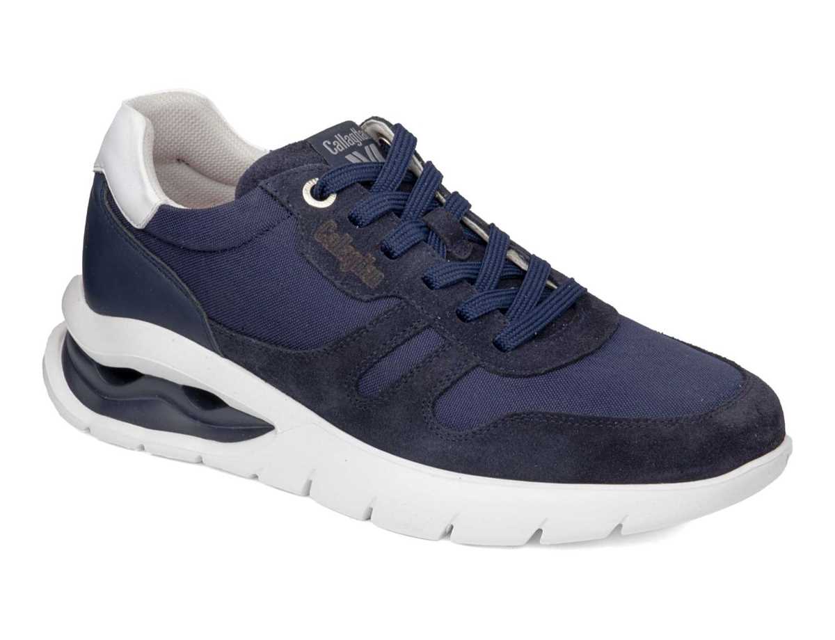 Tenis Callaghan 45416 Vento Hombre Azules Blancos | TWC8273VE