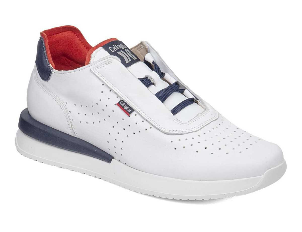 Tenis Callaghan 51101 Moses Hombre Blancos Azules Rojos | ARZ1458EU