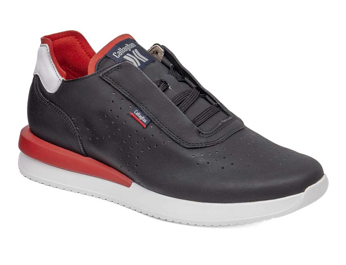 Tenis Callaghan 51101 Moses Hombre Negros Blancos Rojos | ATO1675EP