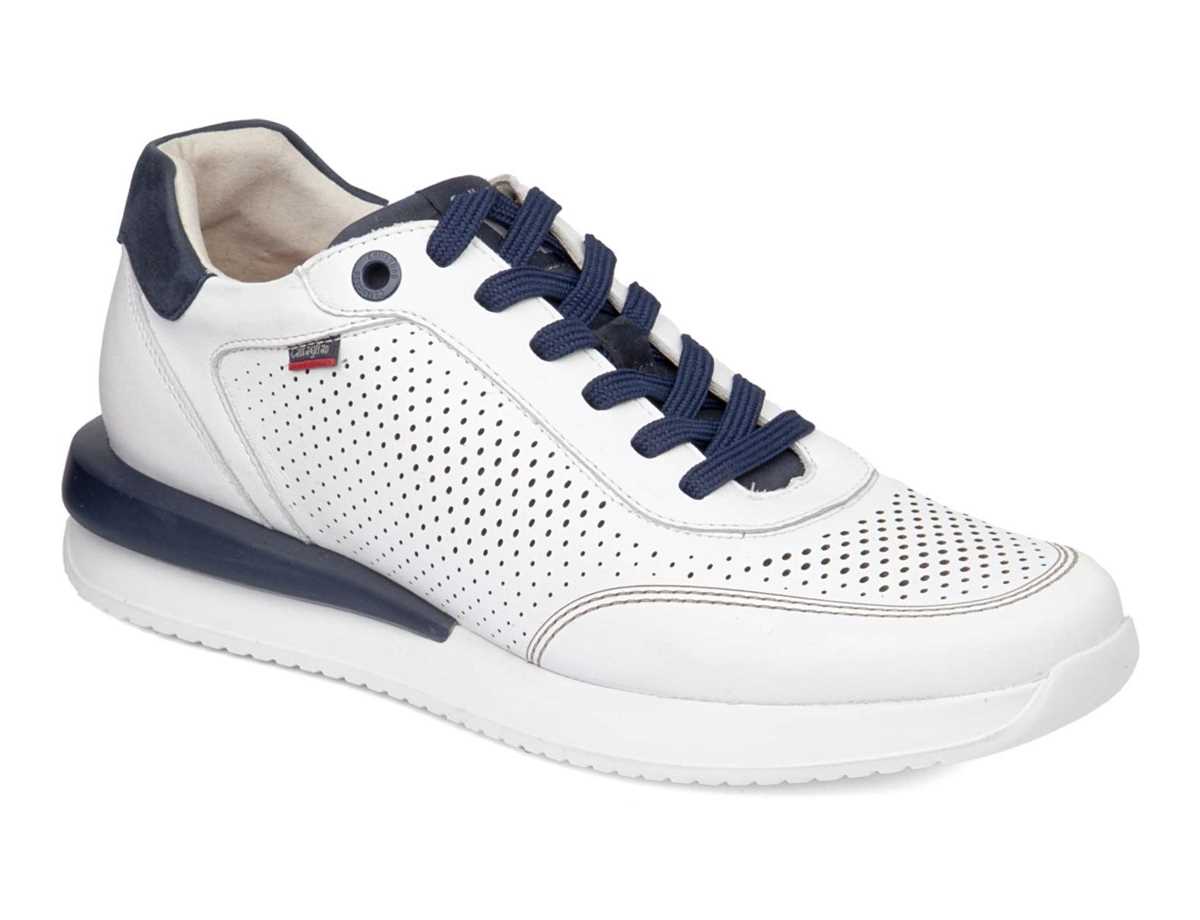 Tenis Callaghan 51106 Moses Hombre Blancos Azules | XFX6165LL