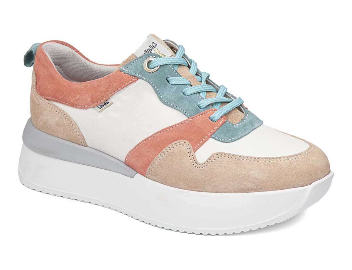 Tenis Callaghan 51206 Dina Mujer Rosas Blancos Beige | BZI7848FU