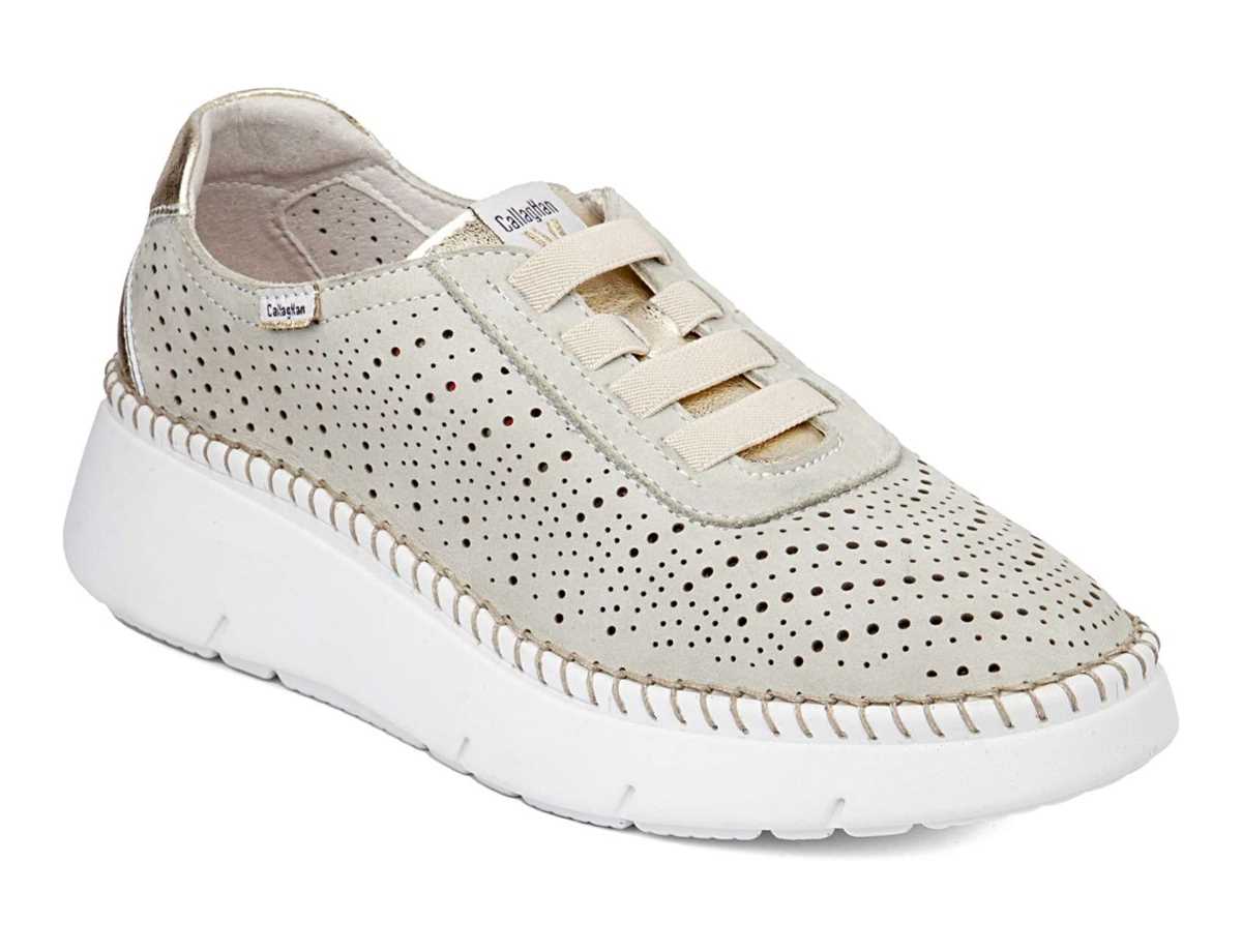 Tenis con Plataforma Callaghan 53600 Circular Sra. Mujer Verdes Beige | EDY6876RB