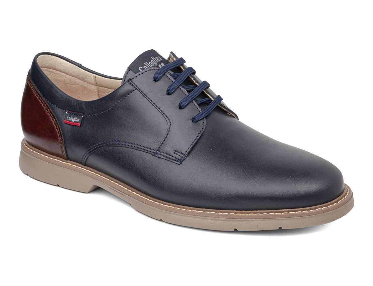 Zapatos de Vestir Callaghan 46700 Upam Hombre Azules Marrom | EZX7336AZ