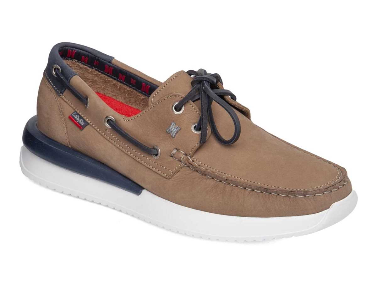 Zapatos del Barco Callaghan 52100 Moses Hombre Beige Azules | GLV4014CD