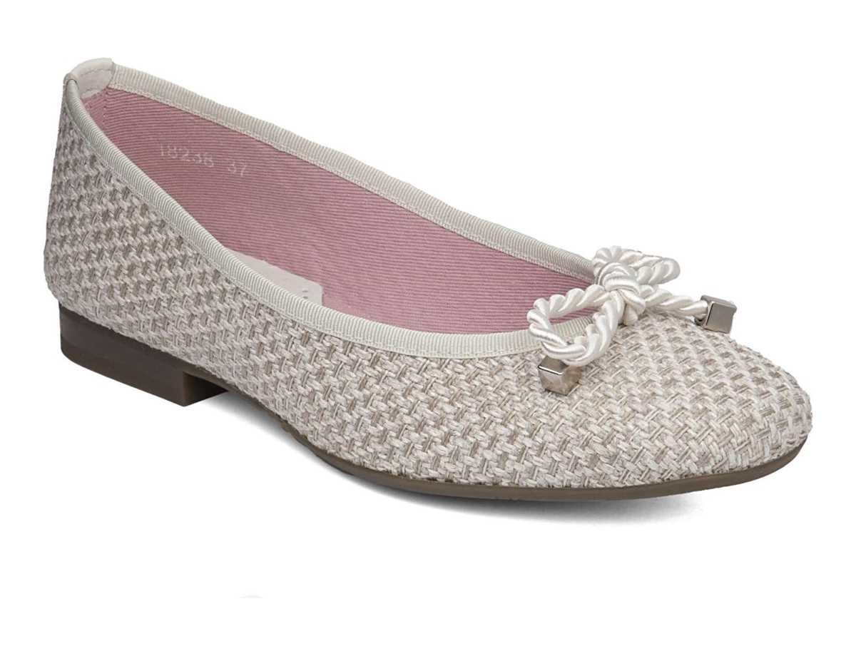 Ballerinas Callaghan 18238 Mila Mujer Beige Blancos | XER291EA