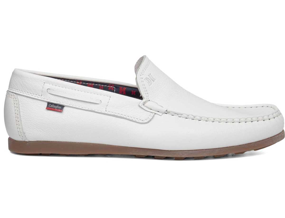 Mocasines Callaghan 15200 Driveline Hombre Blancos | XHW939XY