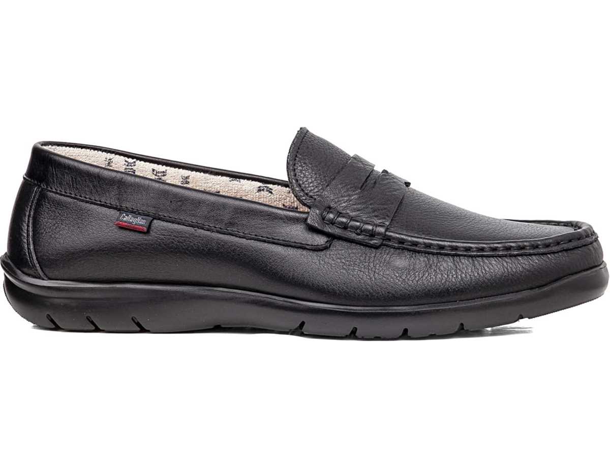 Mocasines Callaghan 18003 Tenger Hombre Negros | HJY3672KL