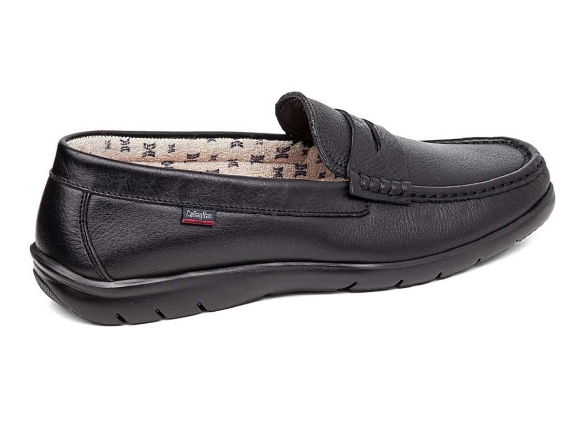 Mocasines Callaghan 18003 Tenger Hombre Negros | HJY3672KL