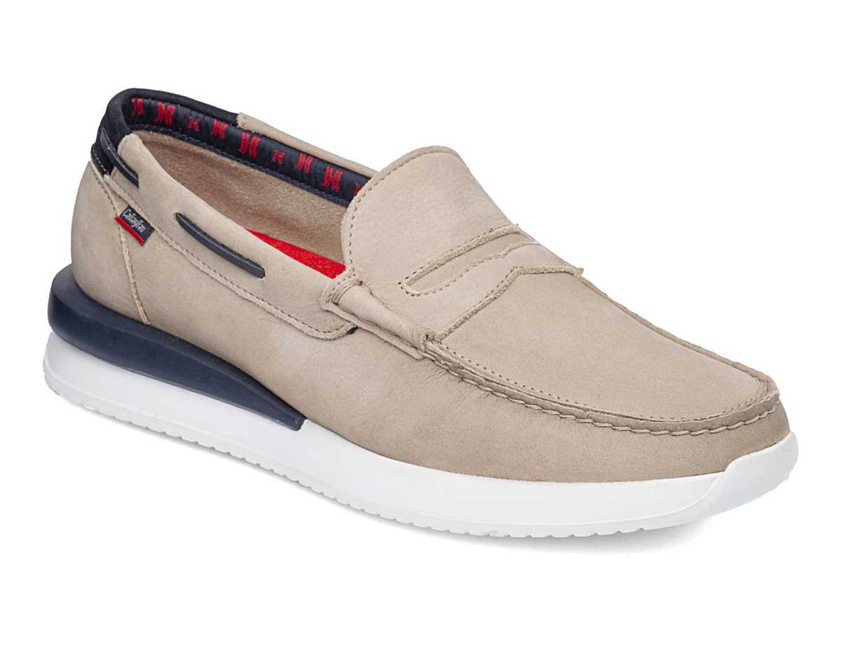 Mocasines Callaghan 52101 Moses Hombre Beige Azules | ARI3436DT