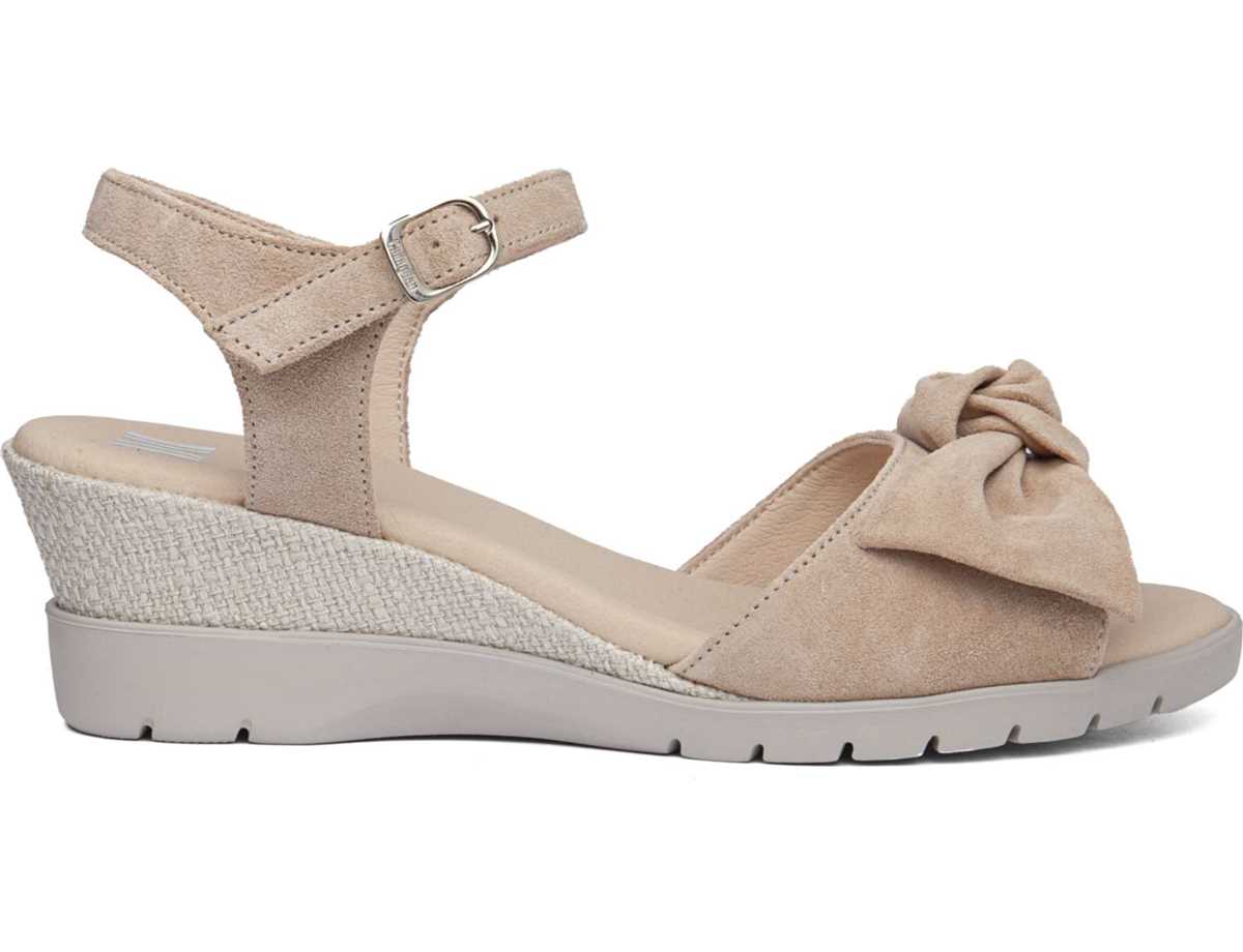 Sandalias Cuña Callaghan 29115 Esperanza Mujer Rosas Beige | LRF2320YA