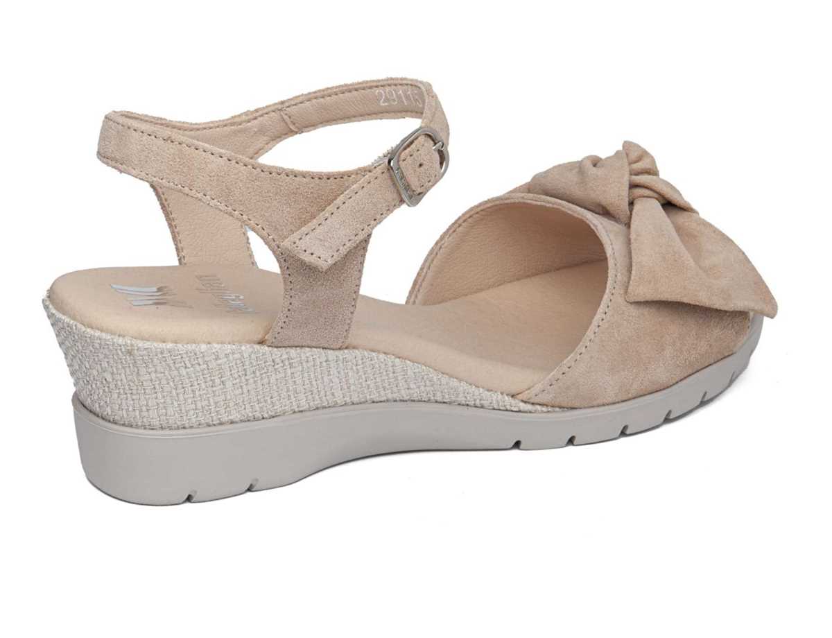 Sandalias Cuña Callaghan 29115 Esperanza Mujer Rosas Beige | LRF2320YA