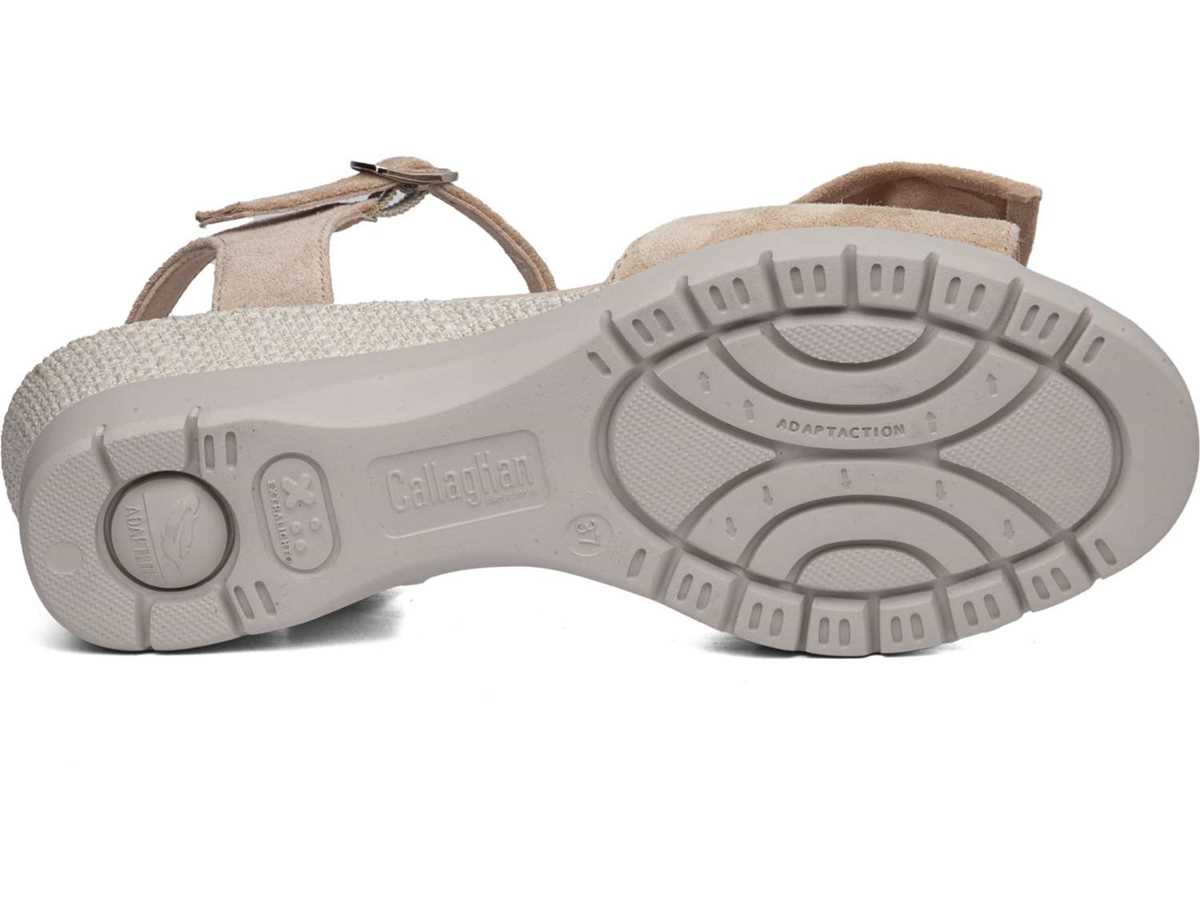 Sandalias Cuña Callaghan 29115 Esperanza Mujer Rosas Beige | LRF2320YA