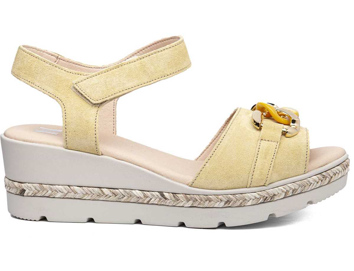 Sandalias Cuña Callaghan 29807 Mara Mujer Amarillos | JSQ3220DP