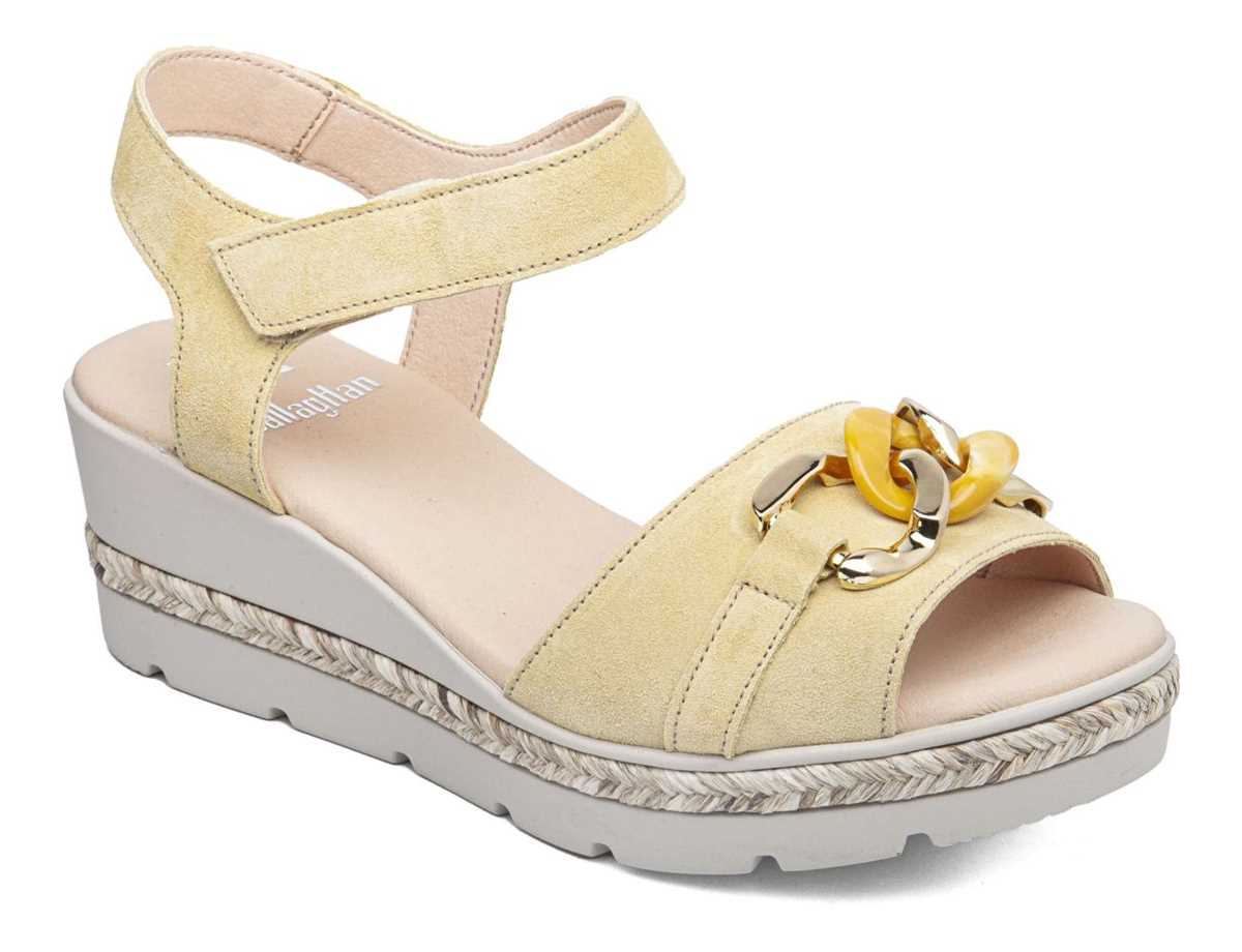 Sandalias Cuña Callaghan 29807 Mara Mujer Amarillos | JSQ3220DP