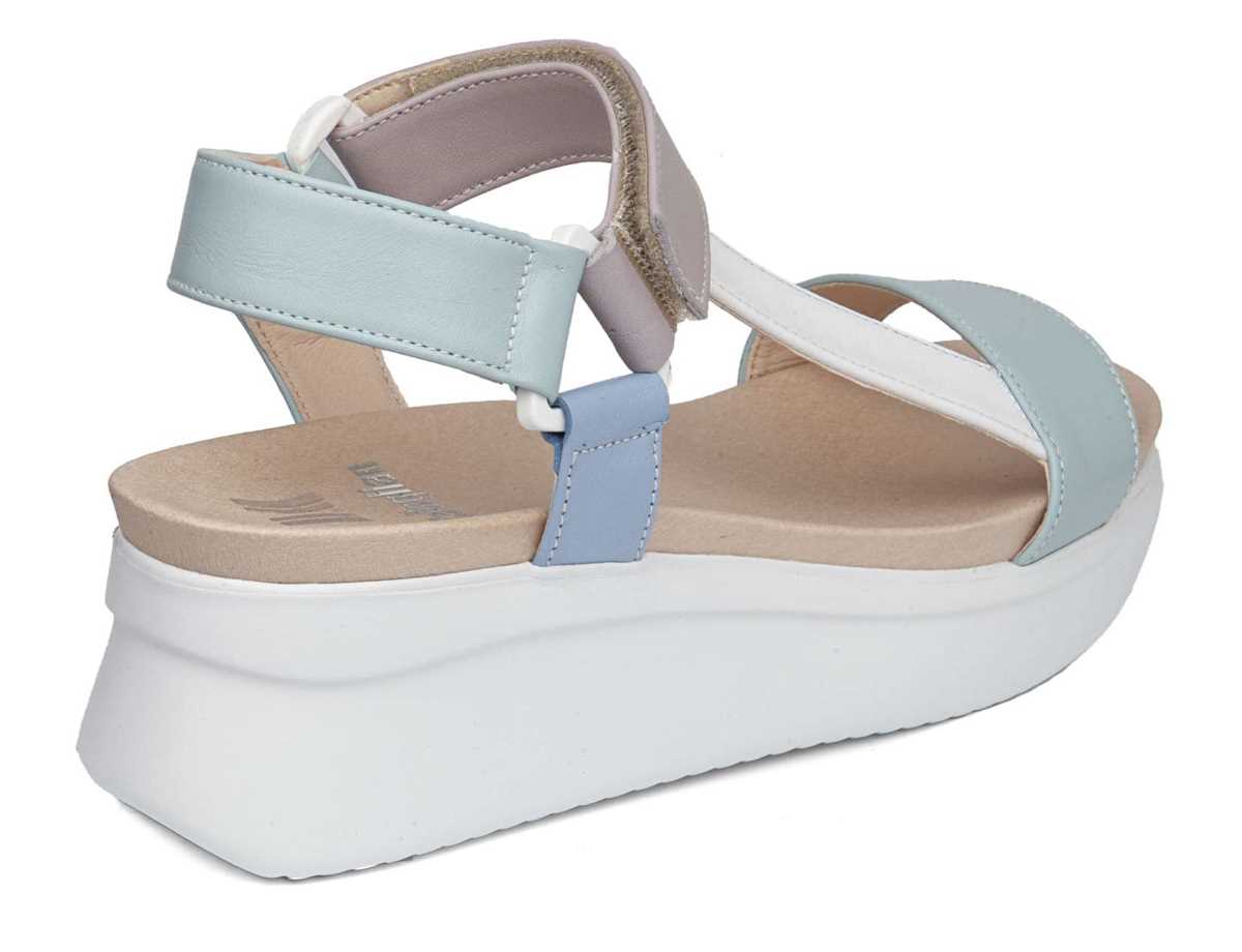 Sandalias Cuña Callaghan 29908 Llana Mujer Verdes Blancos Morados | QNC4369GN