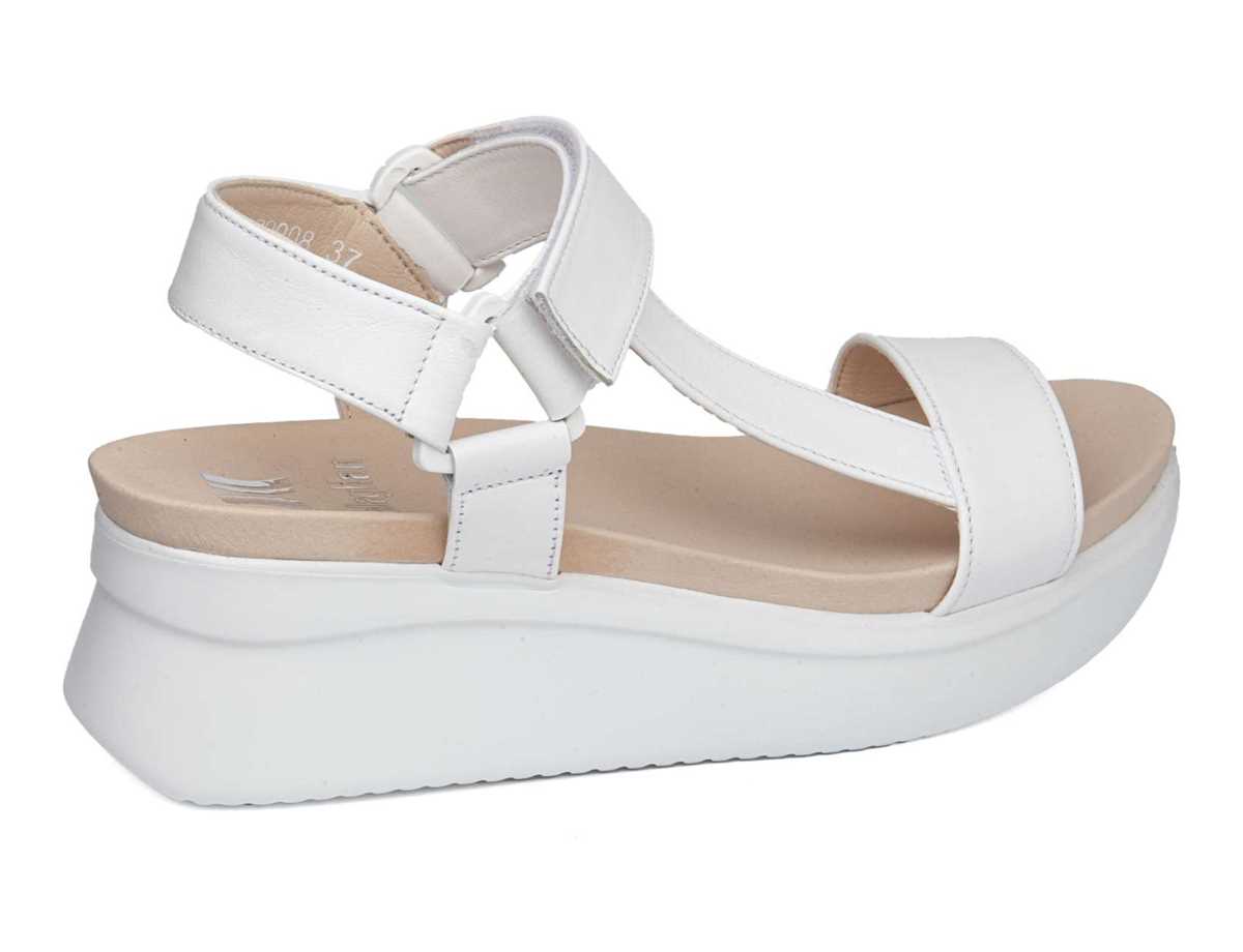 Sandalias Cuña Callaghan 29908 Llana Mujer Blancos | UAL401BL