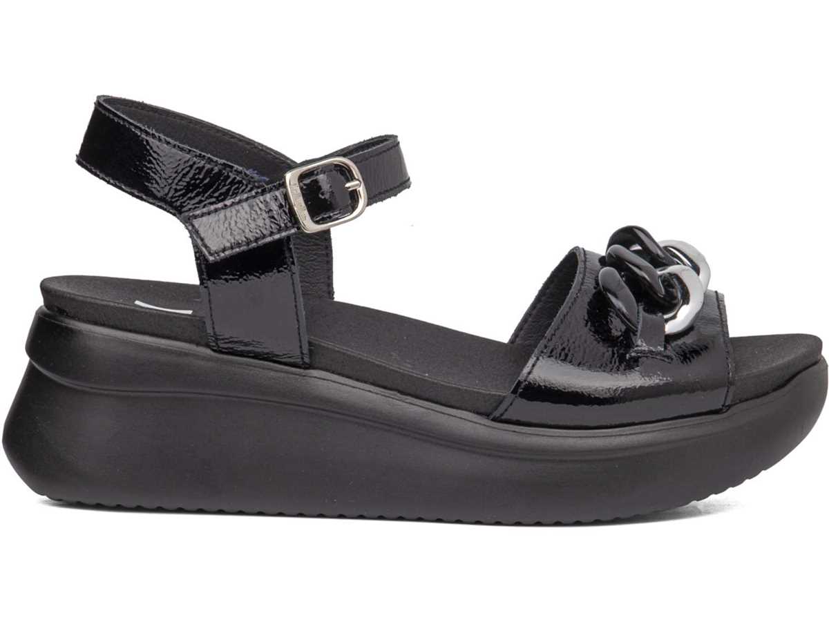 Sandalias Cuña Callaghan 29910 Llana Mujer Negros | AJO6046VF