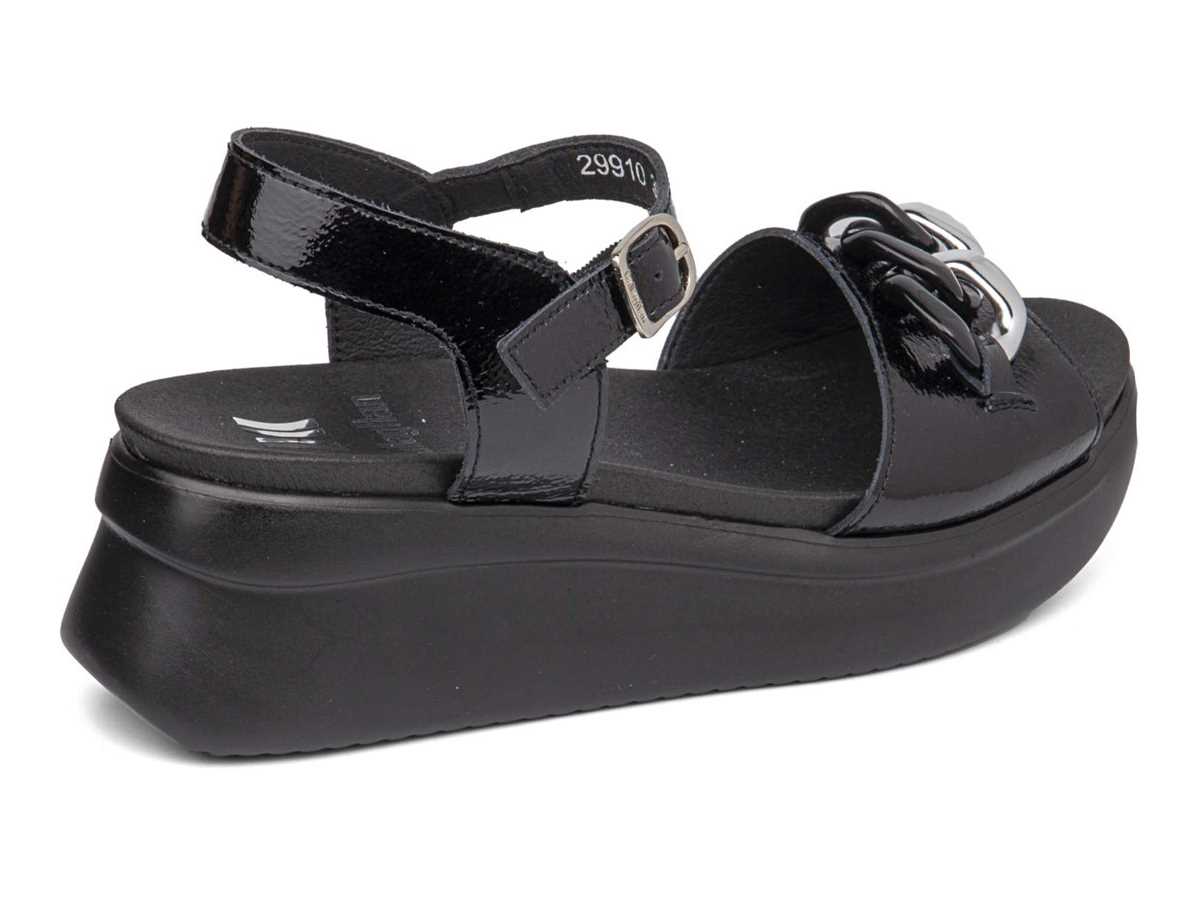 Sandalias Cuña Callaghan 29910 Llana Mujer Negros | AJO6046VF