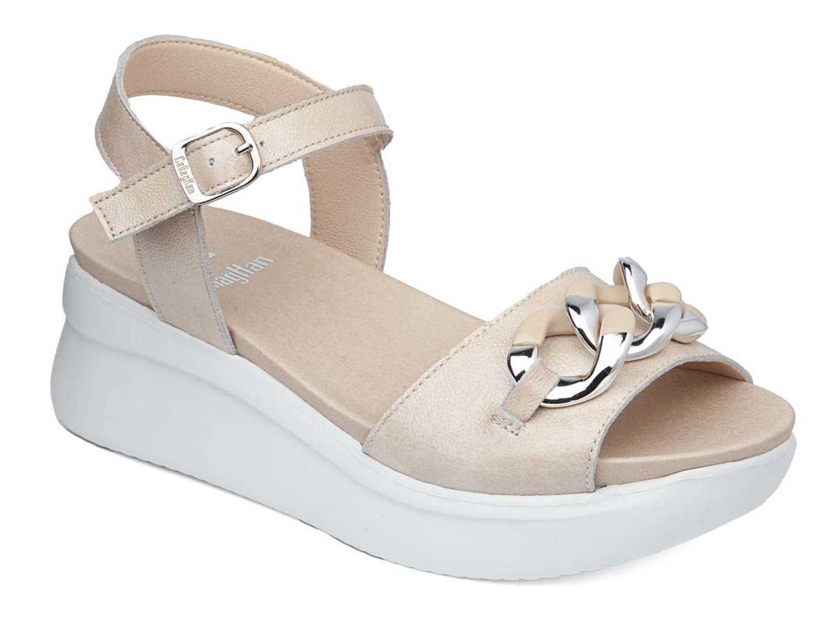 Sandalias Cuña Callaghan 29910 Llana Mujer Rosas | IGV1636KE