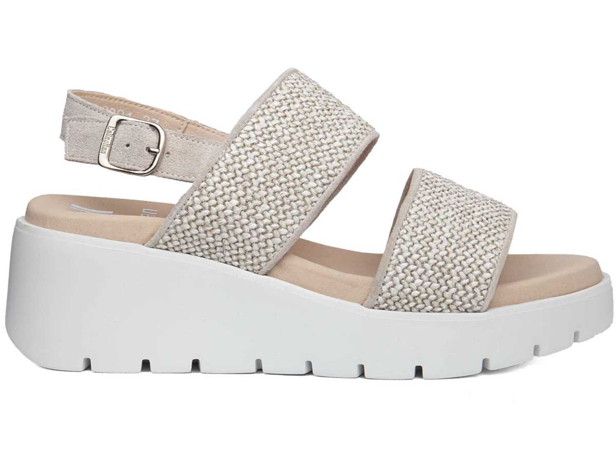 Sandalias Cuña Callaghan 32001 Bera Mujer Marrom Blancos | FJC9981XR