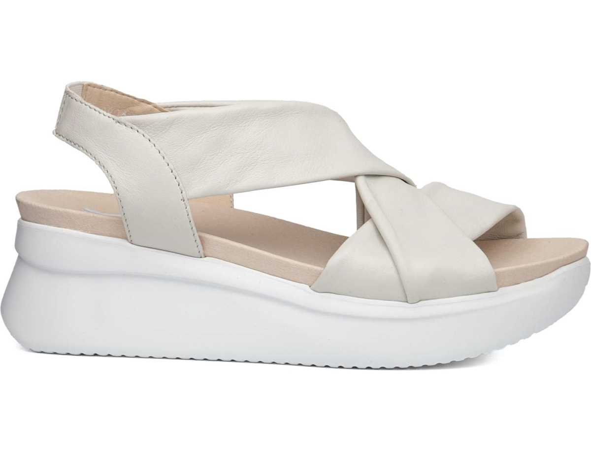 Sandalias de Plataforma Callaghan 29904 Llana Mujer Blancos | ZFA5734UA