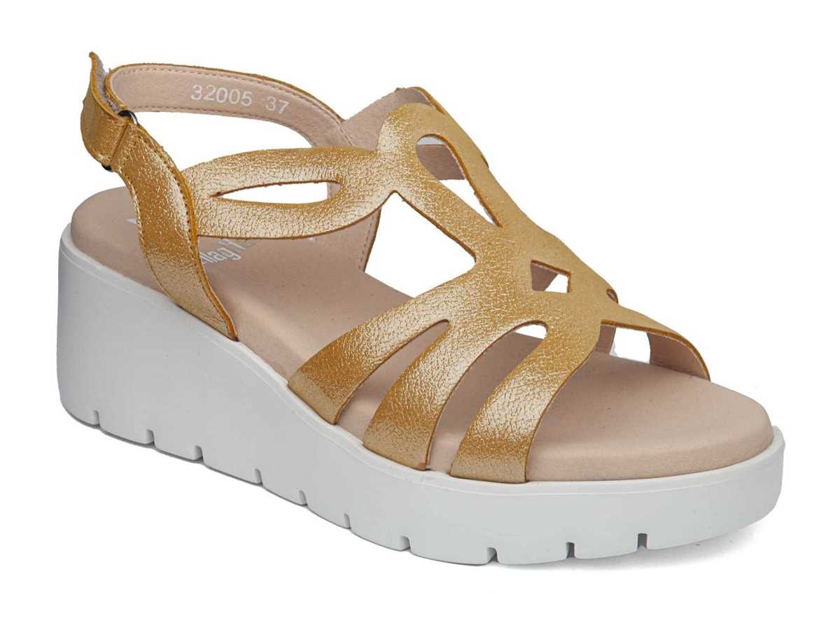 Sandalias de Plataforma Callaghan 32005 Bera Mujer Amarillos | UEK4634KS