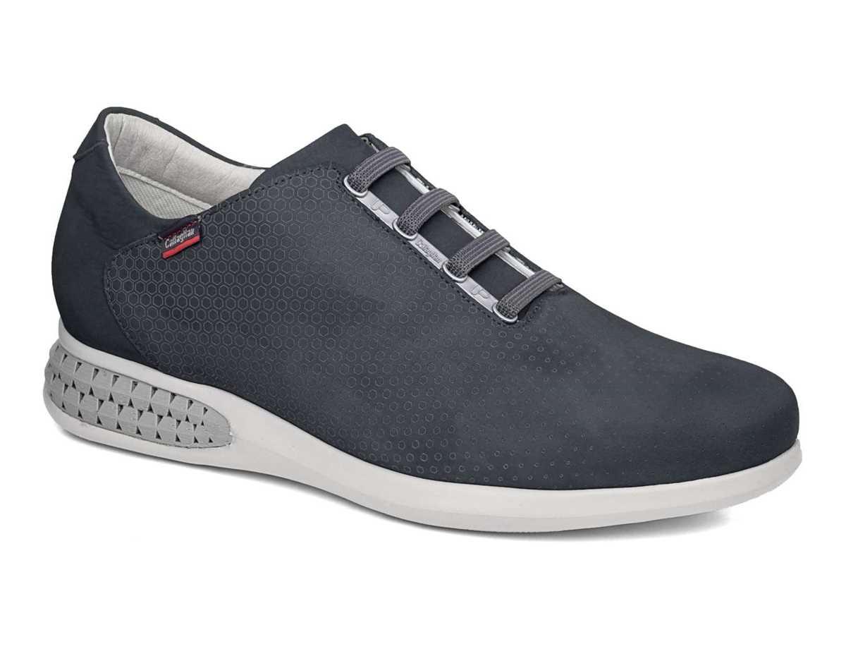 Tenis Callaghan 12101 Personal Hombre Grises Negros | VDI7546XQ