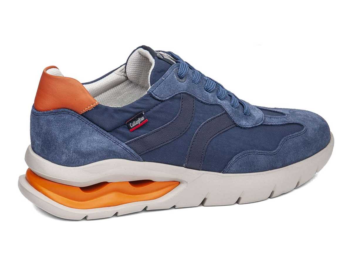 Tenis Callaghan 45408 Vento Hombre Azules Naranjas | SRH1555YZ