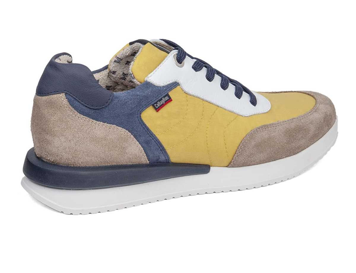 Tenis Callaghan 51100 Moses Hombre Beige Amarillos Azules | TWY1588GV