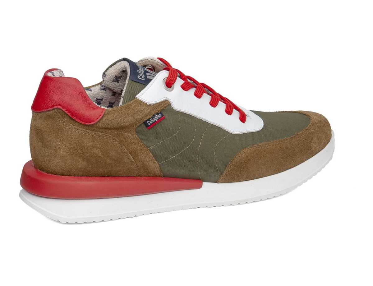 Tenis Callaghan 51100 Moses Hombre Verdes Marrom Rojos | MWJ6100CL