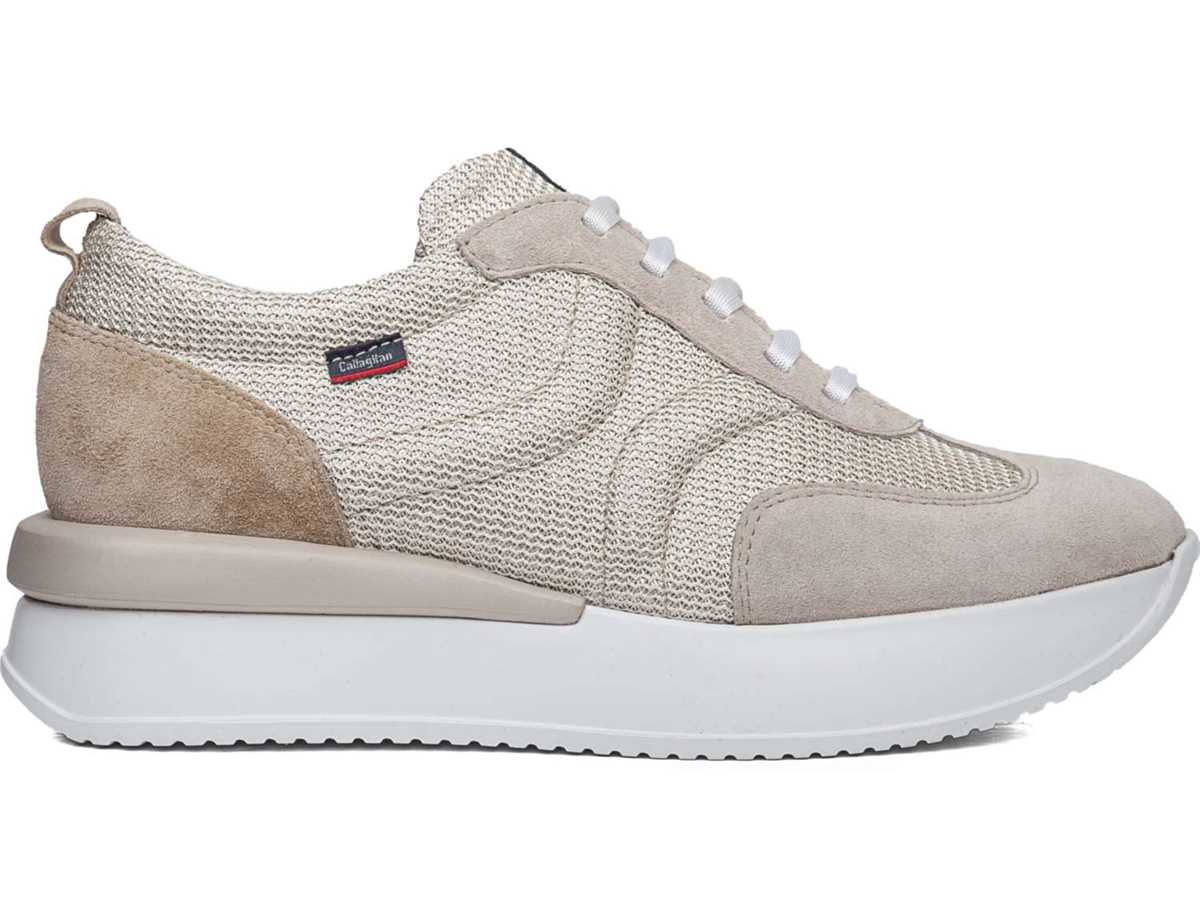 Tenis Callaghan 51200 Dina Mujer Blancos Beige | IPU6194XM