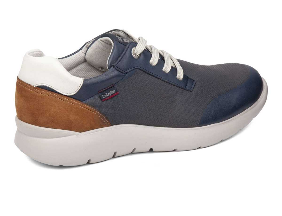 Tenis Callaghan 51308 Nuvole Hombre Azules Marrom Blancos | IJV1942AW