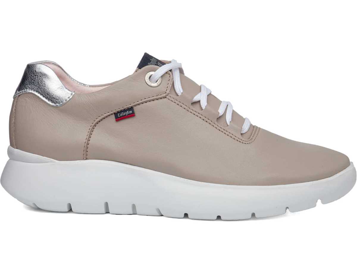 Tenis Callaghan 51400 Nube Mujer Beige Rosas Plateados | KPD8557DB