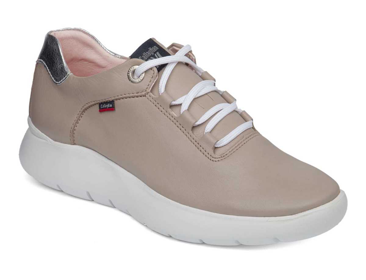 Tenis Callaghan 51400 Nube Mujer Beige Rosas Plateados | KPD8557DB