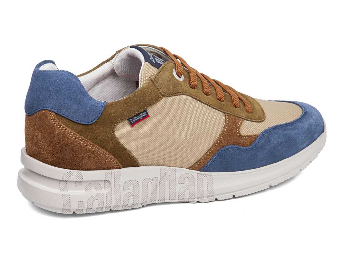 Tenis Callaghan 91324 Goliat S.I.Lase Hombre Azules Beige Verdes | YVO5231UD