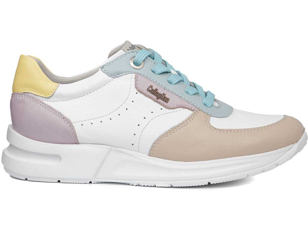 Tenis Callaghan 92120 Dorcas S.I.L Mujer Rosas Blancos Azules | KRX3437HI