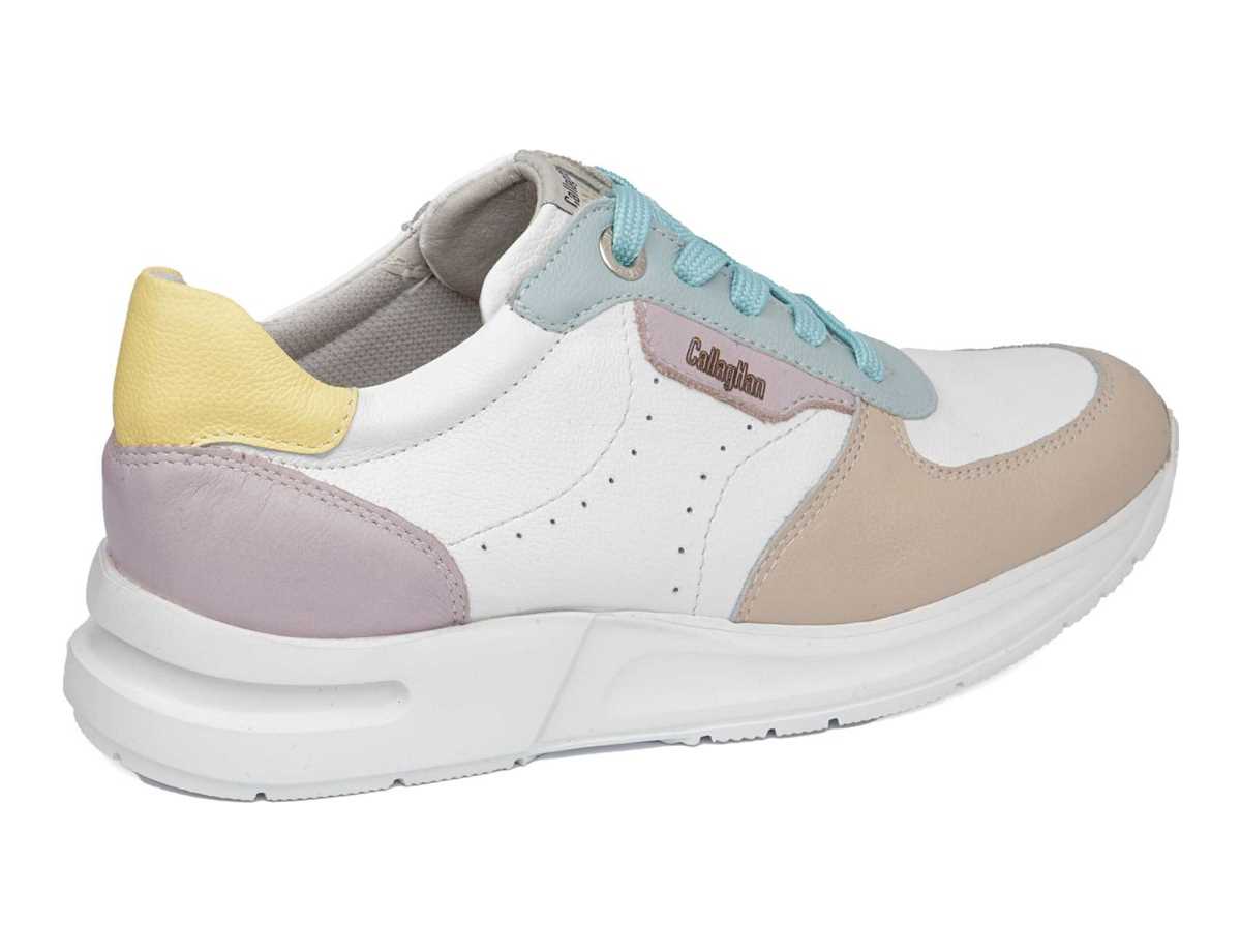 Tenis Callaghan 92120 Dorcas S.I.L Mujer Rosas Blancos Azules | KRX3437HI