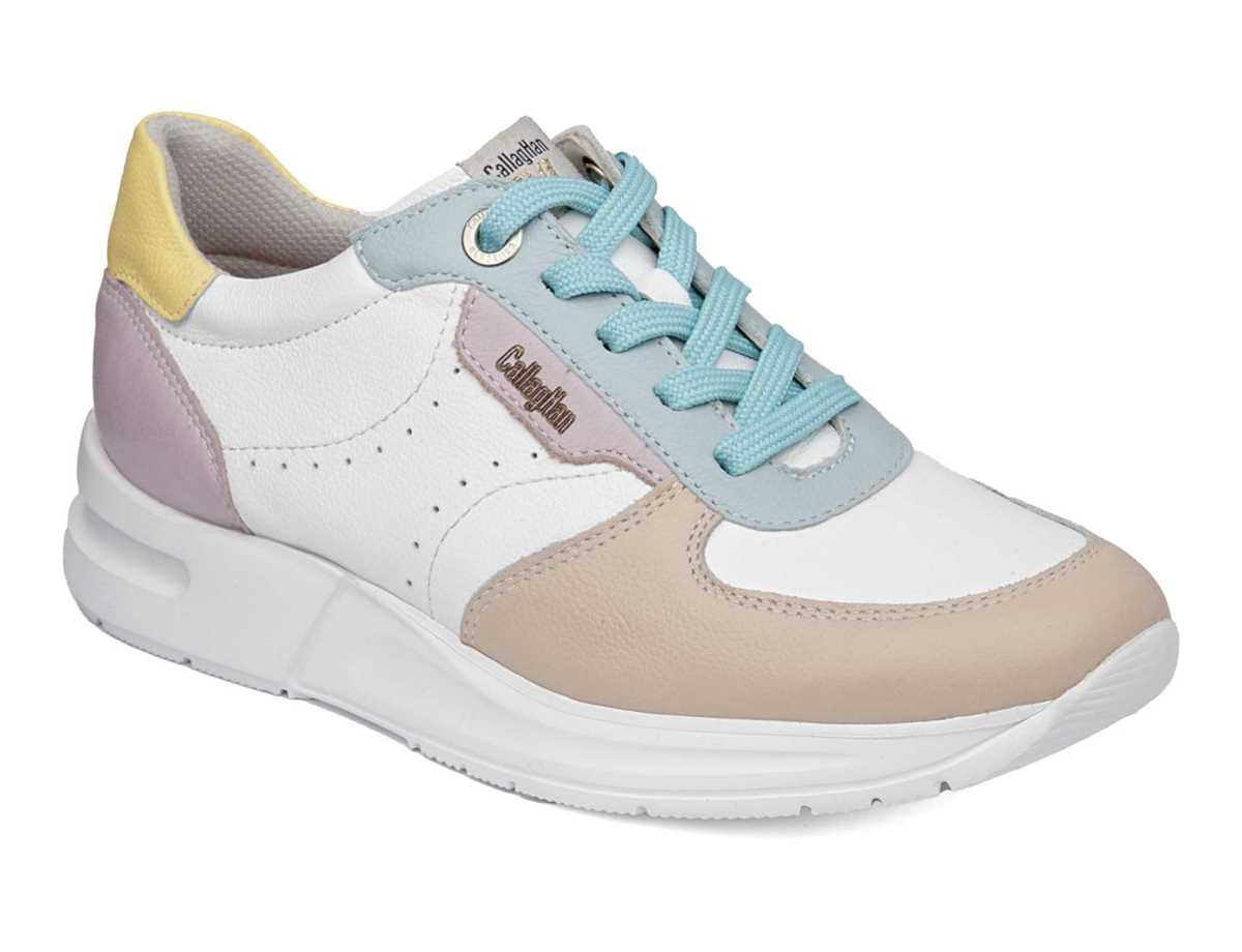 Tenis Callaghan 92120 Dorcas S.I.L Mujer Rosas Blancos Azules | KRX3437HI