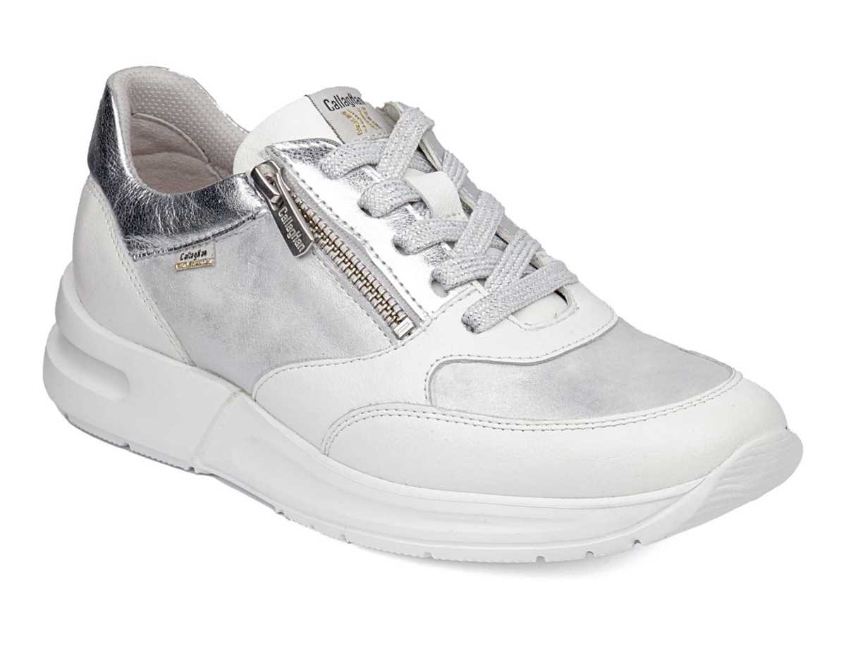 Tenis Callaghan 92121 Dorcas S.I.L Mujer Blancos Plateados | DAP5780LL