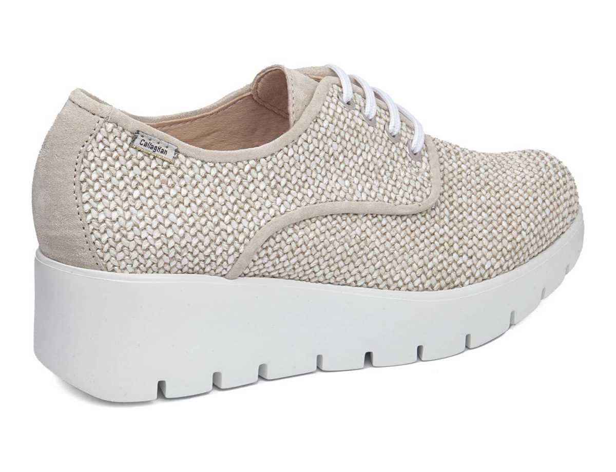 Tenis con Plataforma Callaghan 32101 Amal Mujer Marrom Blancos | BNO1517VG