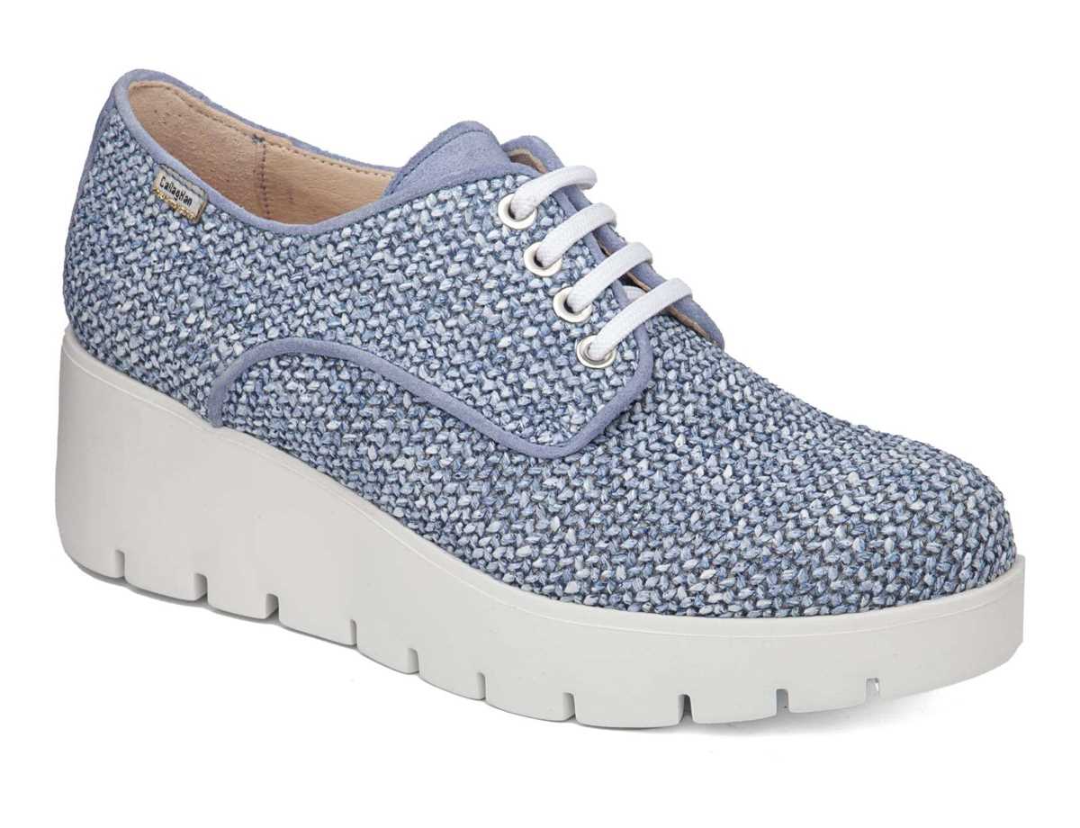 Tenis con Plataforma Callaghan 32101 Amal Mujer Azules | OAQ191ZN