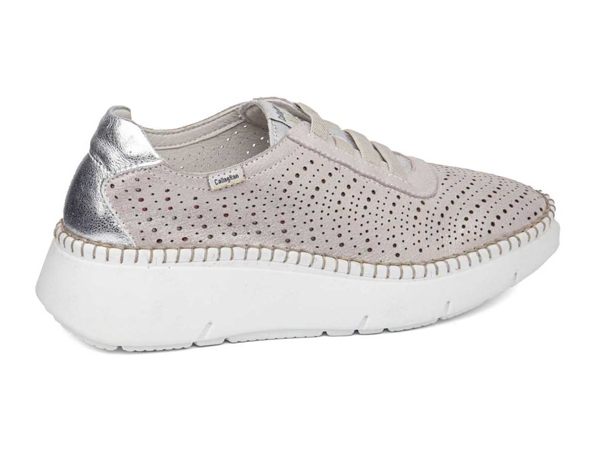 Tenis con Plataforma Callaghan 53600 Circular Sra. Mujer Rosas Plateados | RFU8412BI