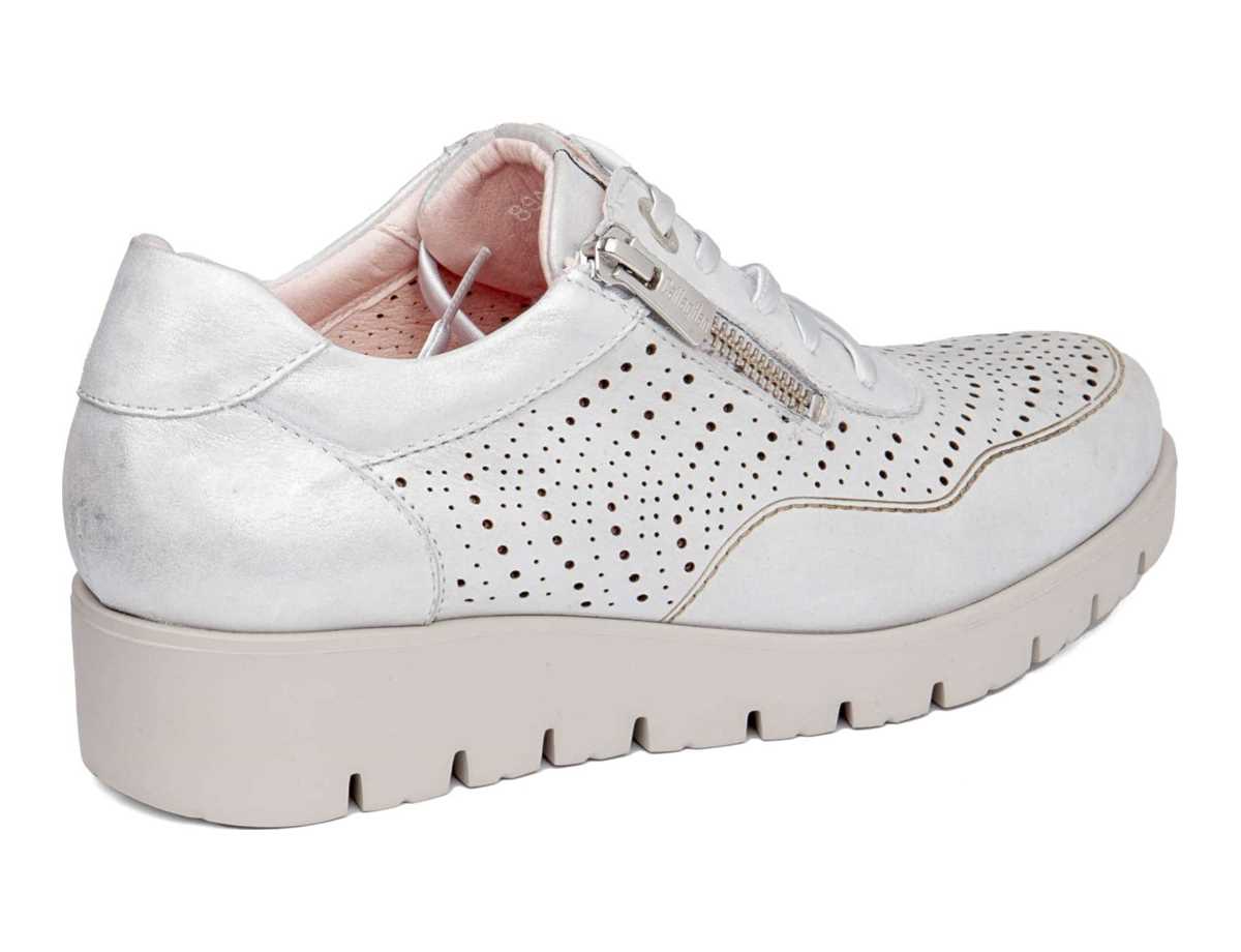 Tenis con Plataforma Callaghan 89894 Haman Mujer Plateados | BUX8143ZN