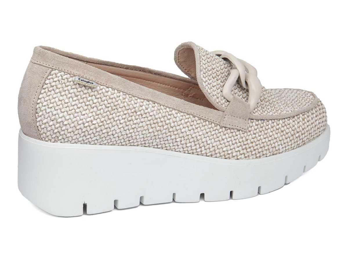 Zapatos Plataforma Callaghan 32100 Amal Mujer Marrom Blancos | GQQ658EK