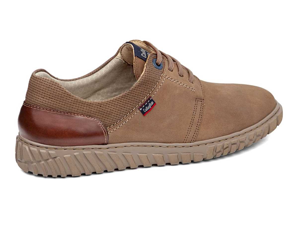 Zapatos con Cordones Callaghan 18508 Mope Hombre Beige Marrom | MYE8697FJ