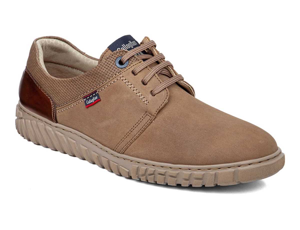 Zapatos con Cordones Callaghan 18508 Mope Hombre Beige Marrom | MYE8697FJ