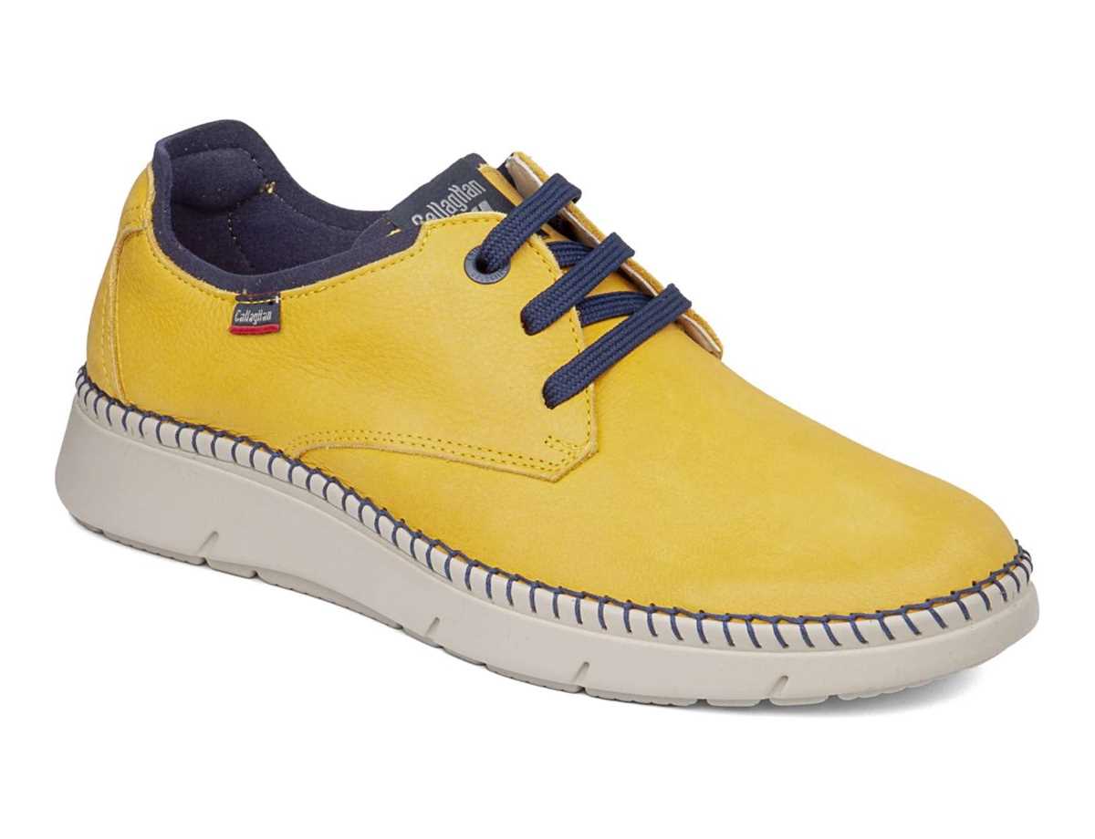 Zapatos con Cordones Callaghan 53500 Circular Hombre Amarillos Azules | PVE1396TK