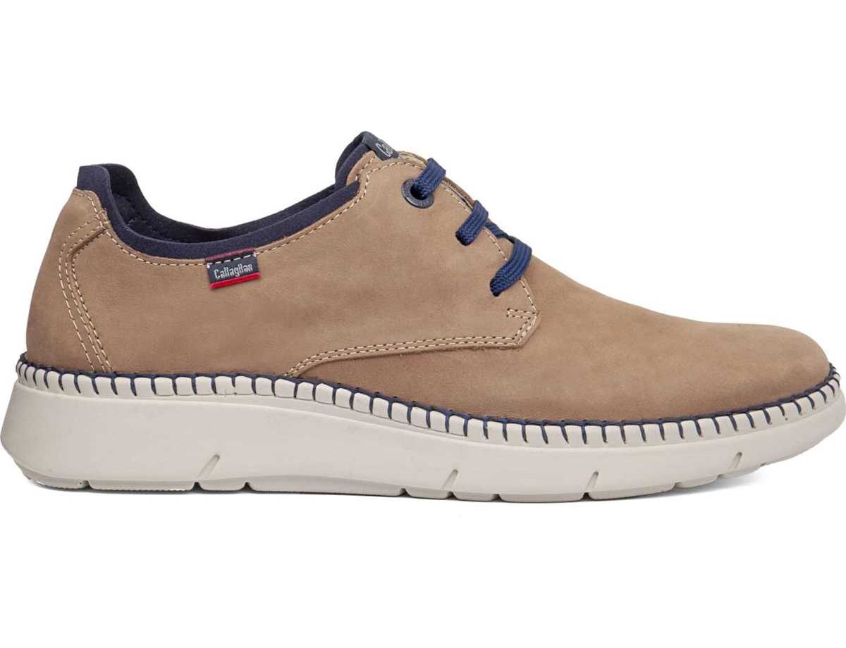 Zapatos con Cordones Callaghan 53500 Circular Hombre Beige Azules | VCP5928UU