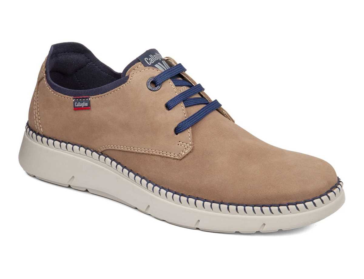 Zapatos con Cordones Callaghan 53500 Circular Hombre Beige Azules | VCP5928UU